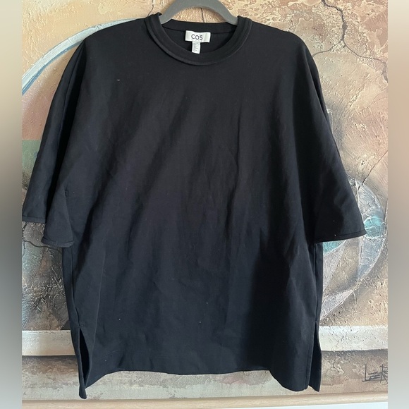 COS Wide sleeves Black Tee small - Picture 2 of 11